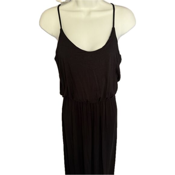 Lush Black Maxi Dress Women’s Reg Size L V729 - Picture 2 of 3